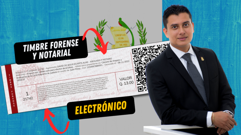 Timbre Forense y Notarial Electrónico | Colegio de Abogados y Notarios de Guatemala