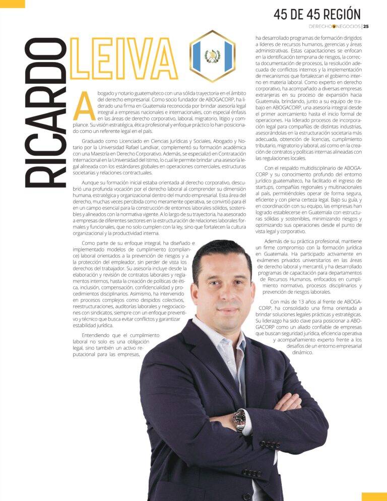 Ricardo Leiva – Abogacorp – 45 Región