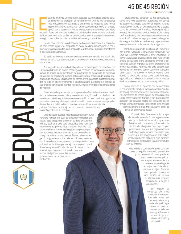 Eduardo Paiz – Bolder Legal Consulting – 45 Región