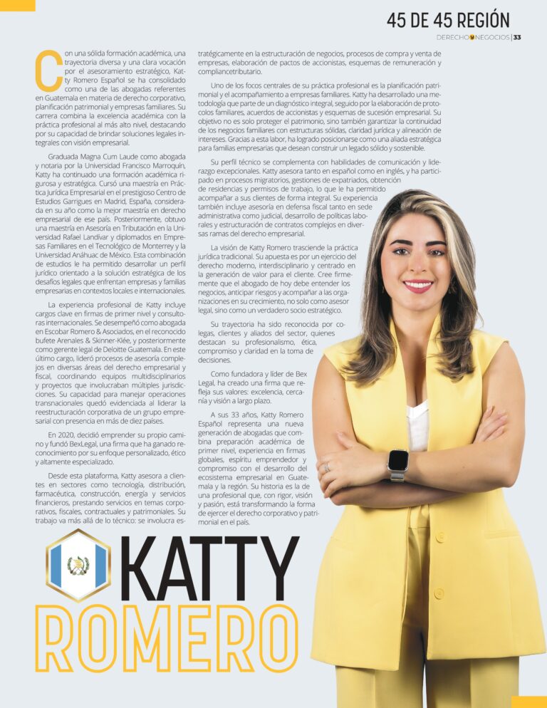 Katty Romero – Bex Legal – 45 Región